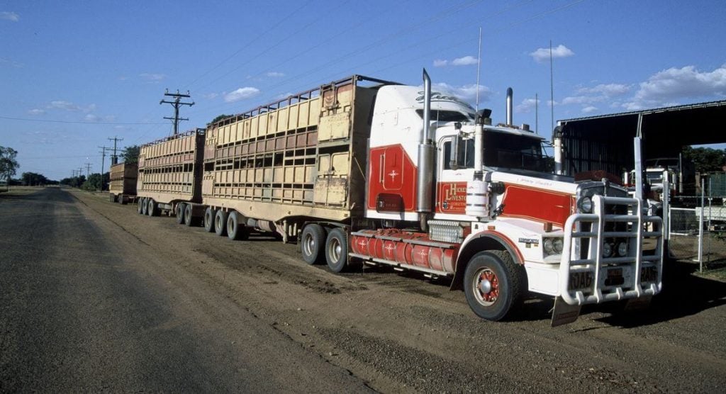 Big truck in Outback Queensland