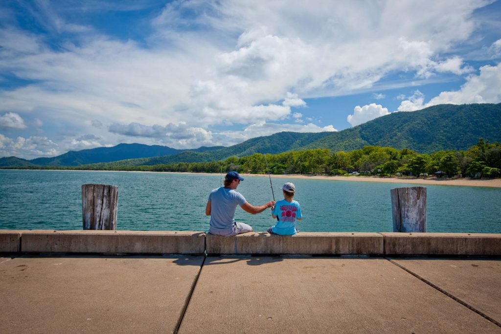 Fishing off the Palm Cove Jetty