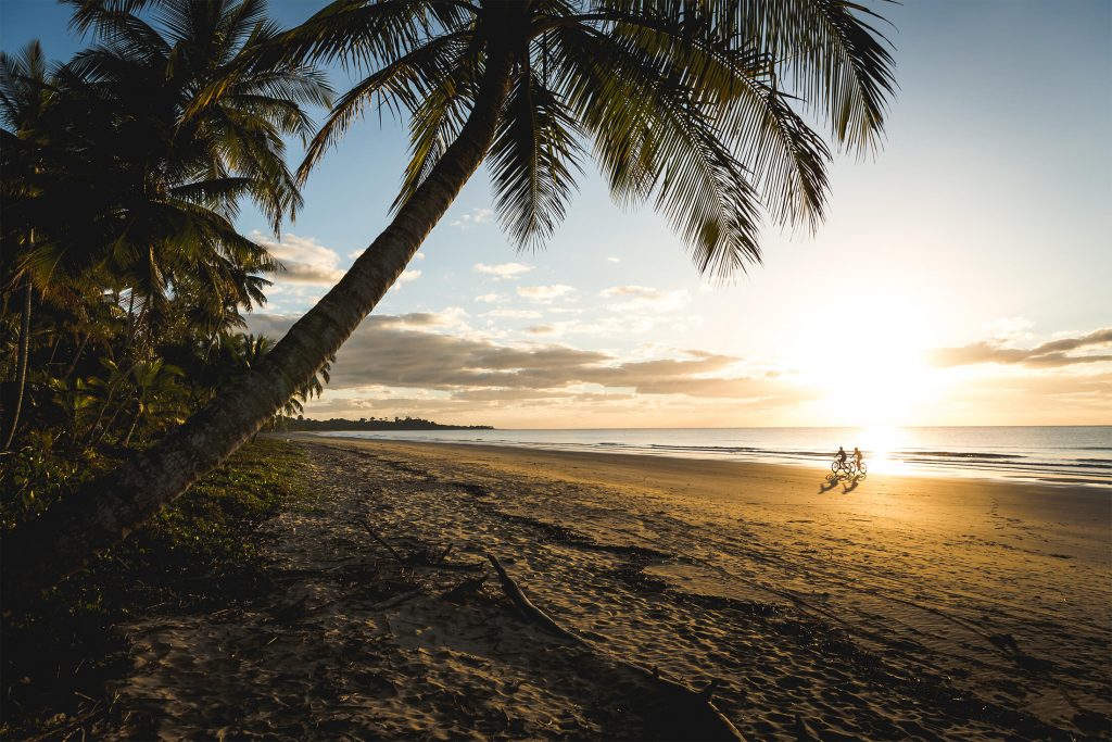 Mission Beach sunrise mountain bike