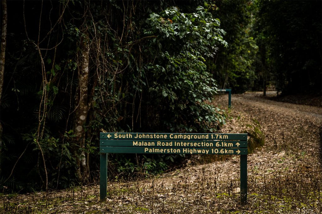 Misty Mountain Trails sign