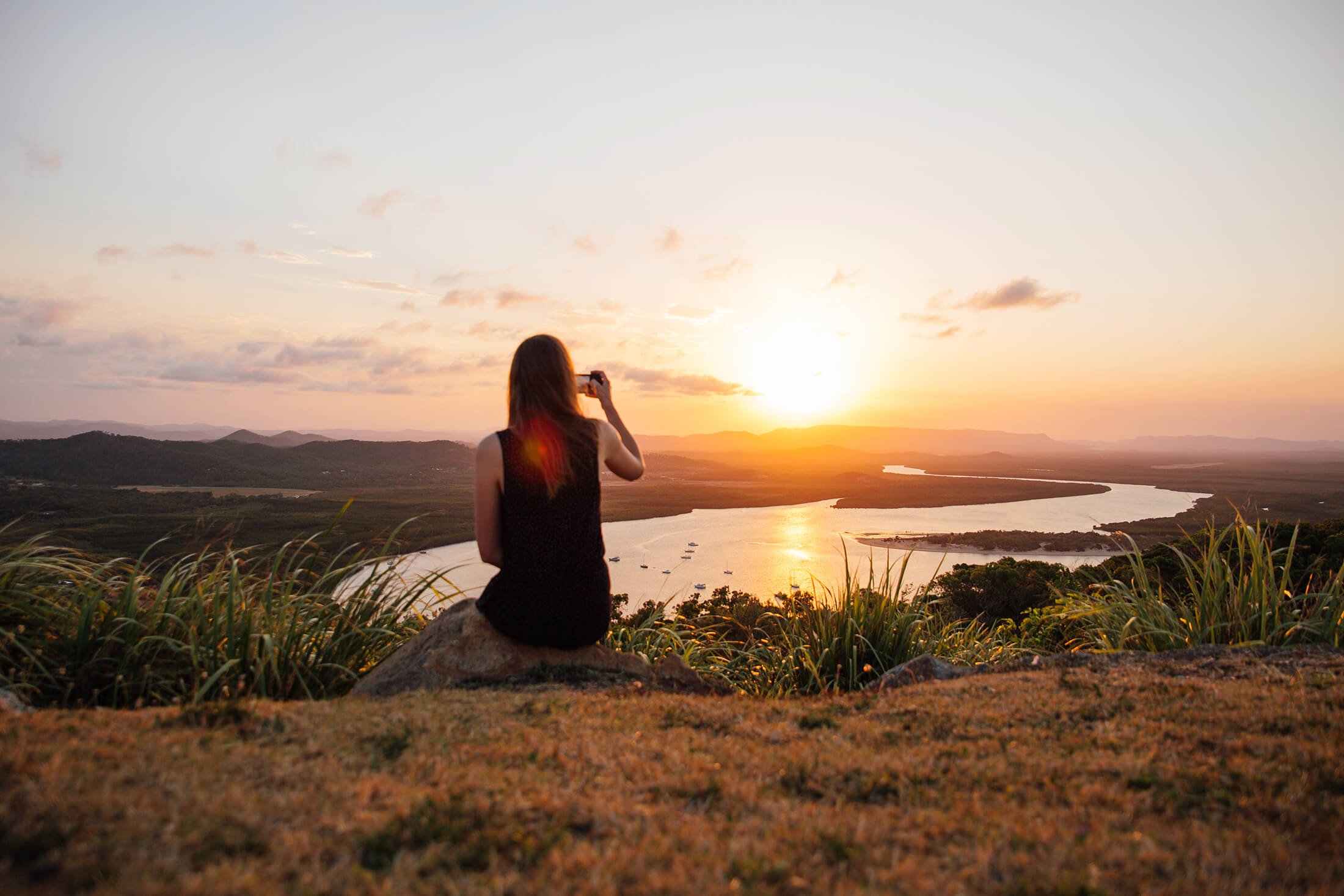 Grassy Hill Cooktown Sunset