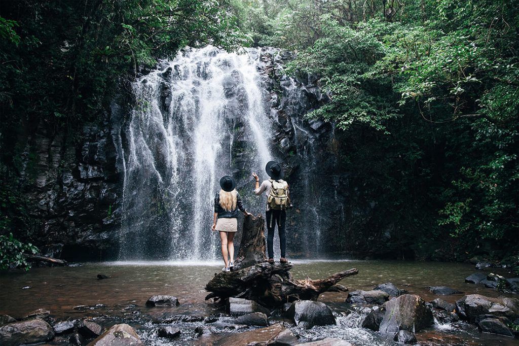 Couple at Ellinjaa Falls