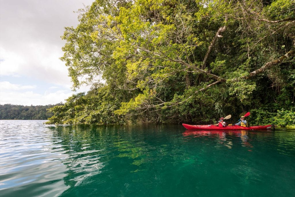 Kayaking Lake Barrine