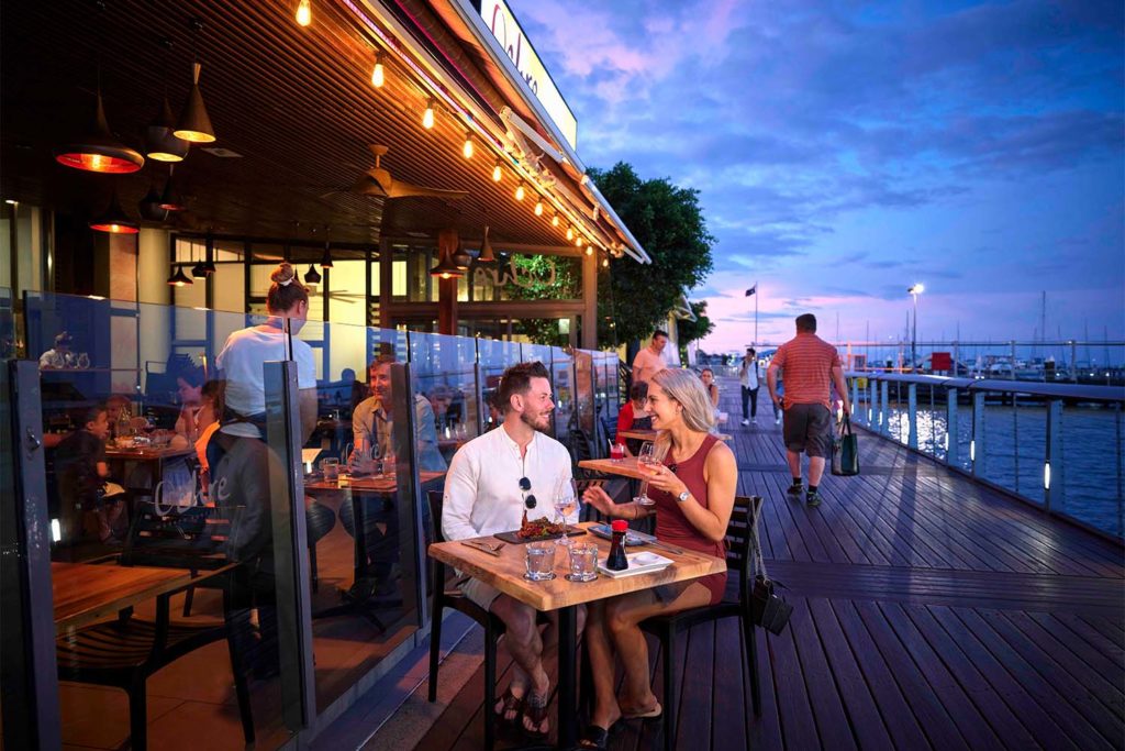couple dining at Ochre restaurant