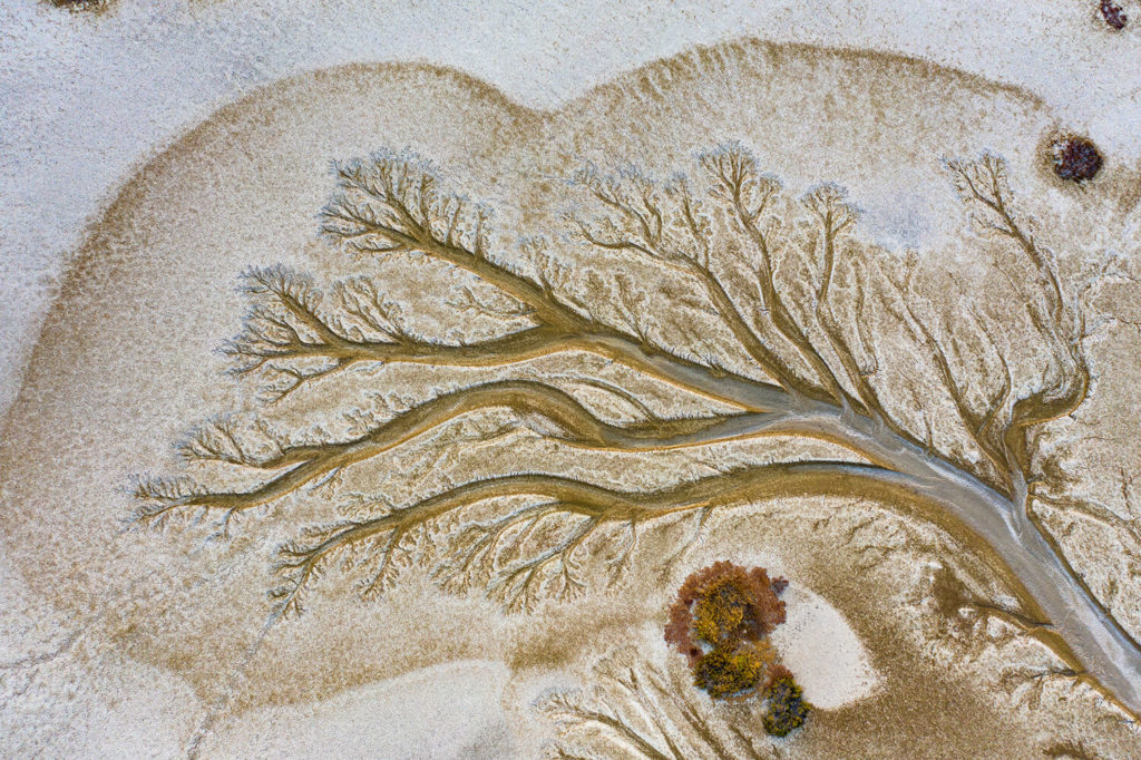 River channels aerial