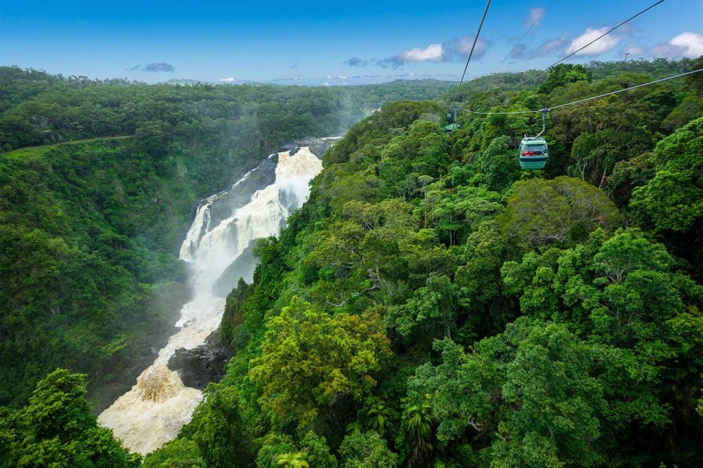 Skyrail waterfall view