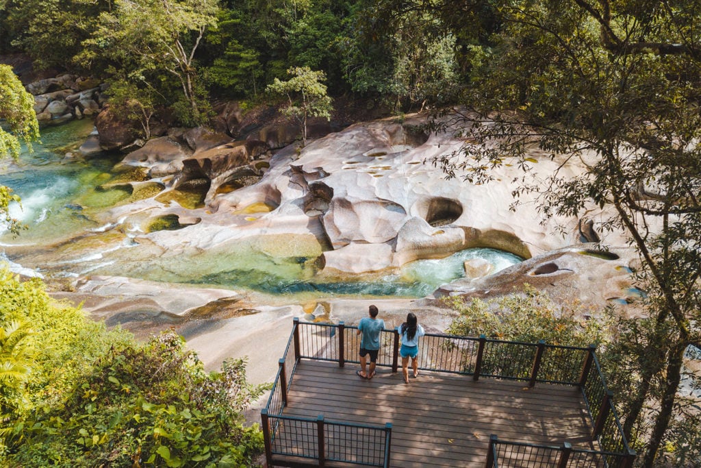 devils pool boardwalk babinda boulders