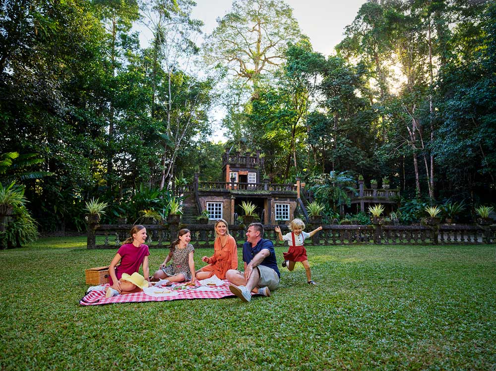 family at paronella park