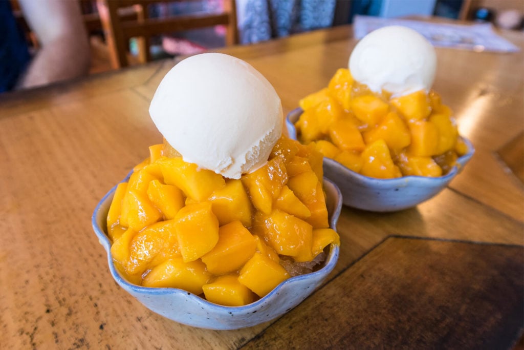 Mango Shaved Ice at Hayabusa of Kuranda