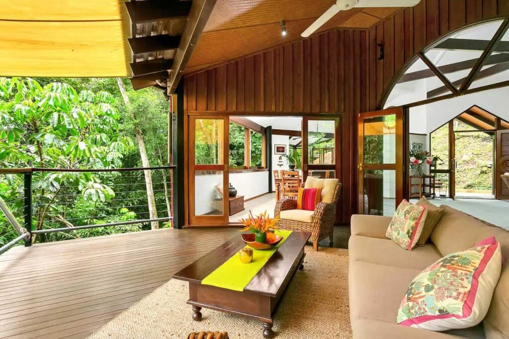 interior hideaway treehouse cairns